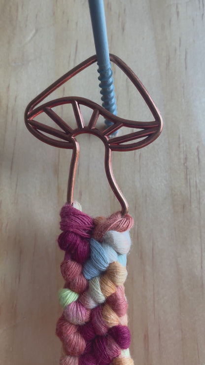 Mushroom Macrame Bookmark