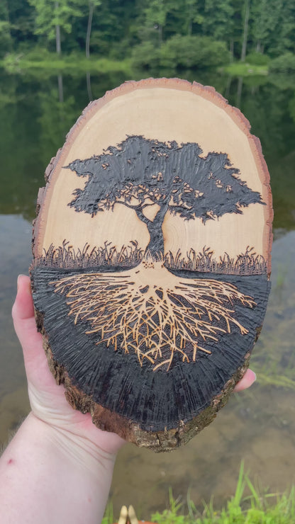 Wood Burned Tree of Life